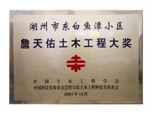 詹天佑土木工程大獎(jiǎng)——湖州市東白魚潭小區(qū)